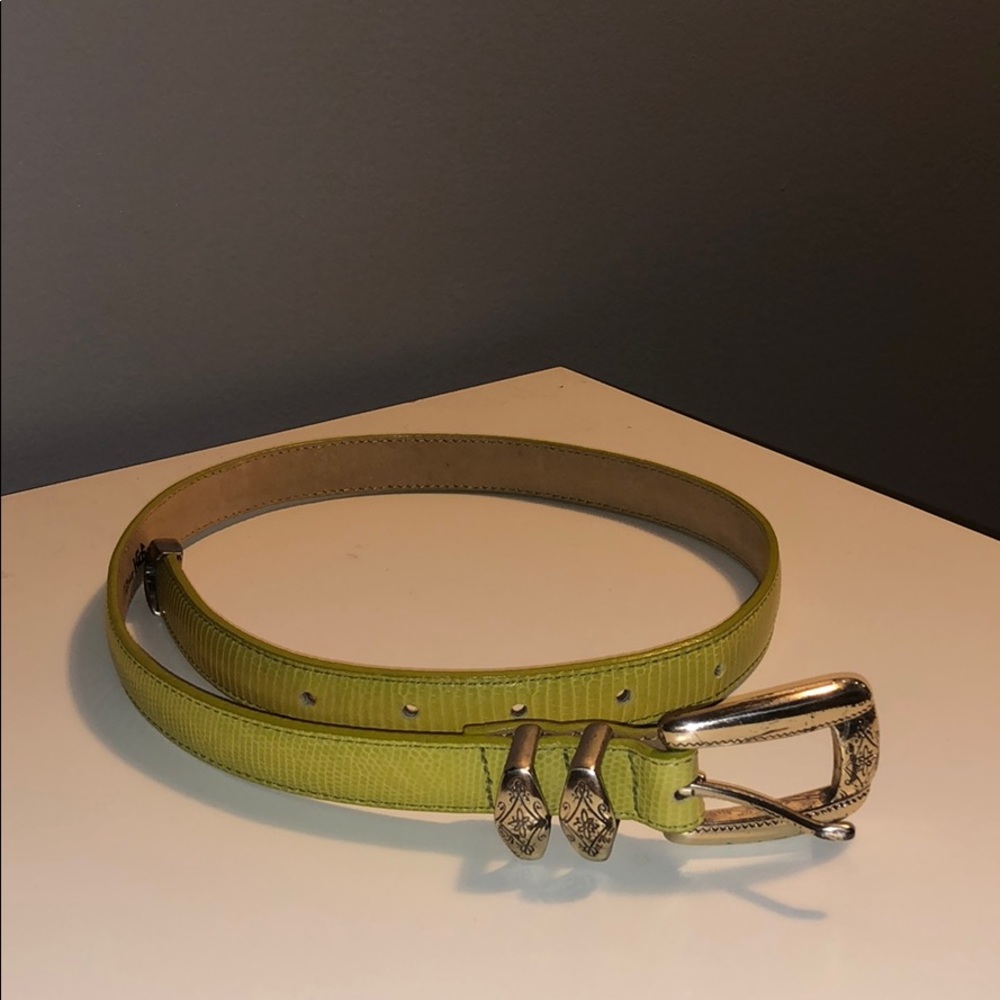 NWOT Brighton Girls Lime Green Belt - M